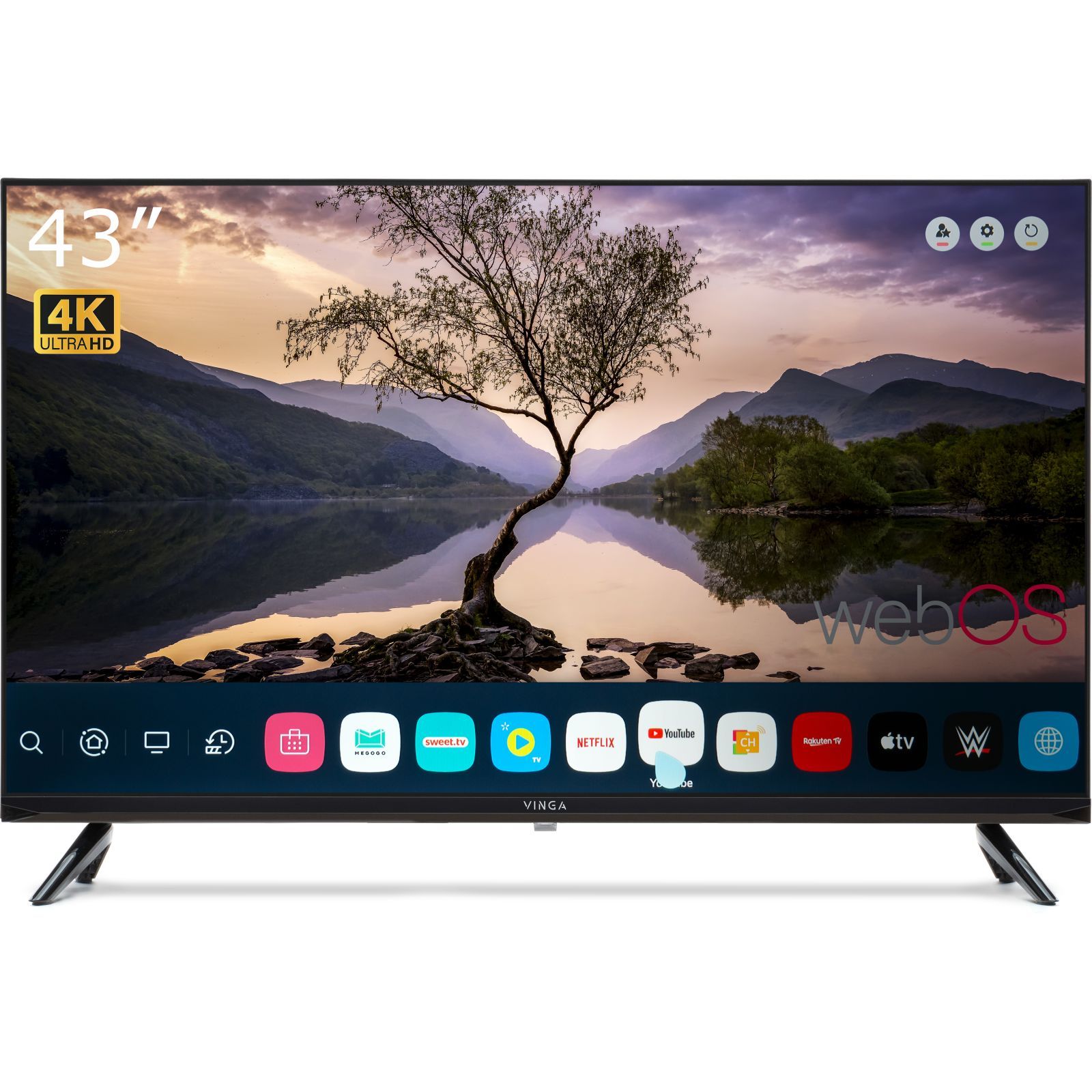 Телевізор Vinga 43" (S43UHD25BWEB)